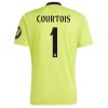 Original Fußballtrikot Real Madrid Courtois 1 Torwart Ausweichtrikot 2024-25 Für Herren